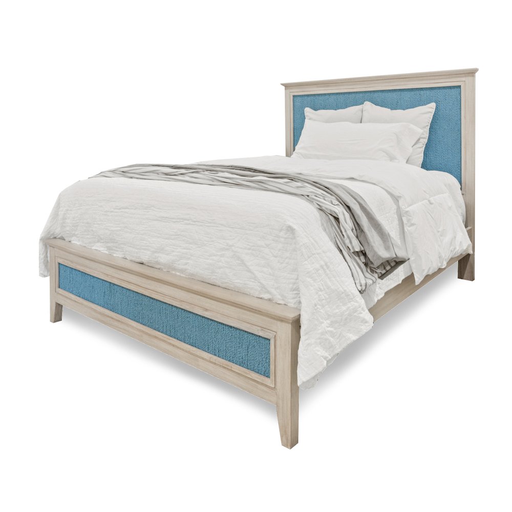 Ocean Isles - Bed - Queen - Ocean Blue and Aged Ivory Finish