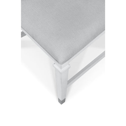 Point Breeze - Upholstered Side Chair - Set of 2 - Fresh White Finish - Grey