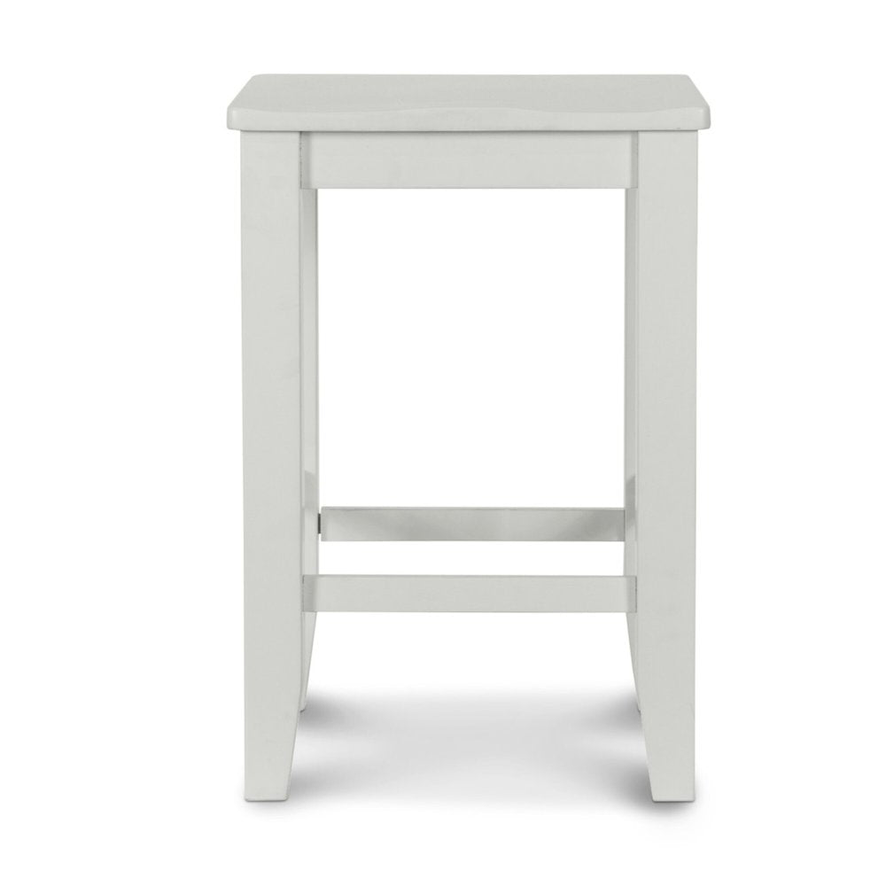 Miramar - 24" Backless Stool - Stark White Finish