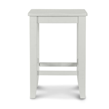Miramar - 24" Backless Stool - Stark White Finish