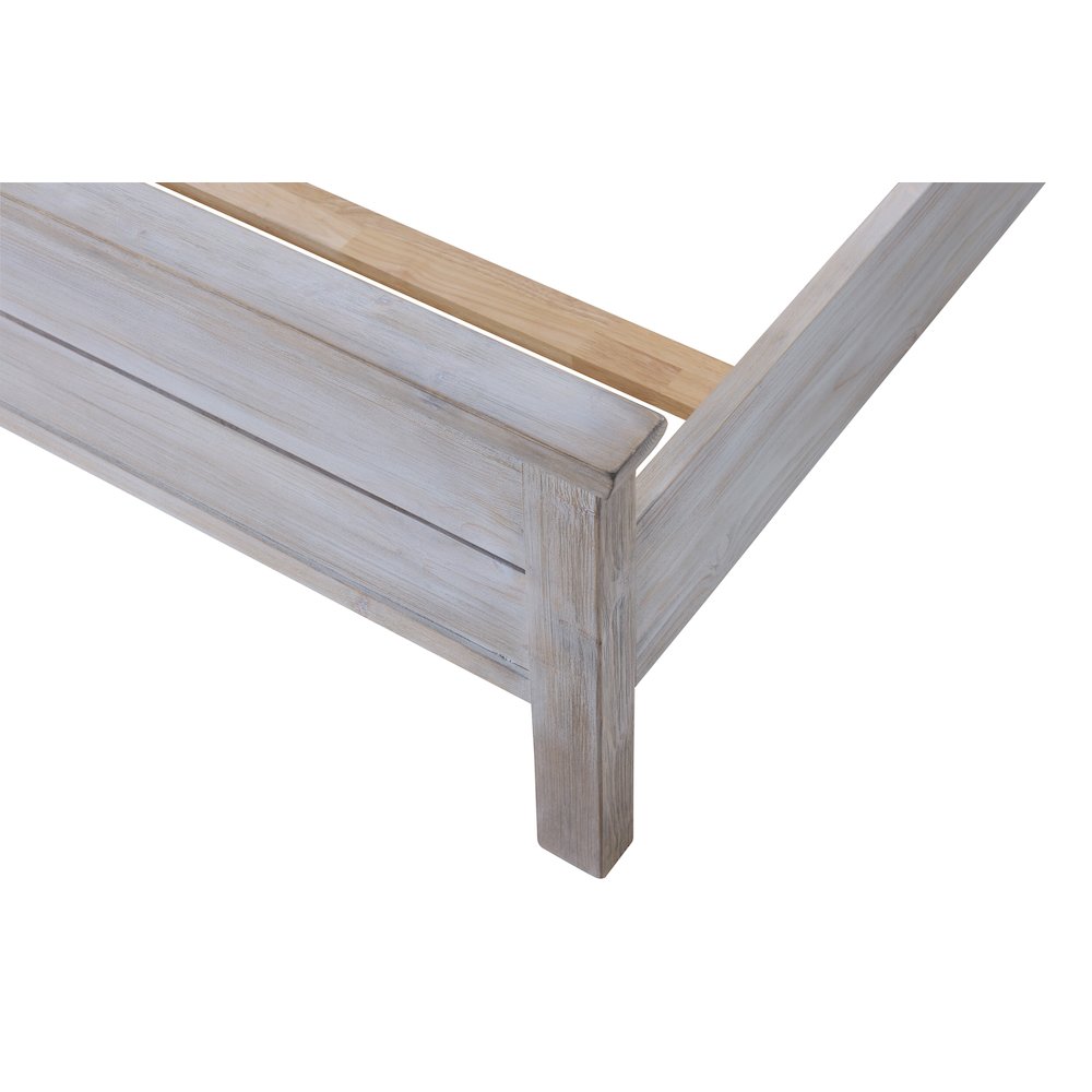 Geneva - Panel Bed - King - Distressed White Finish