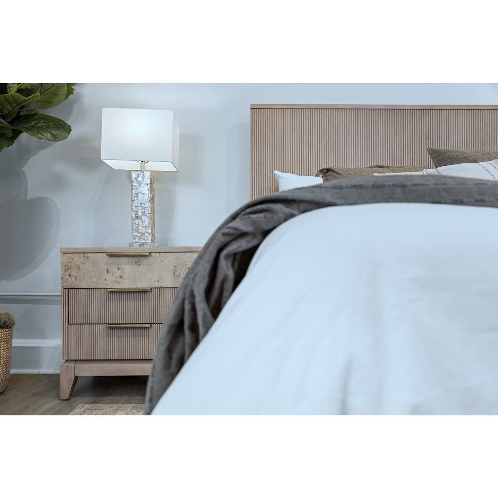 Manhattan Valley - 3 Drawer Nightstand with Power Strip, USB-A and USB-C Port