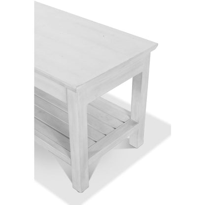 Geneva - Bench - Distressed White Finish
