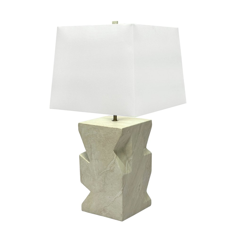 Geo - 27" Table Lamp - Sandstone Finish