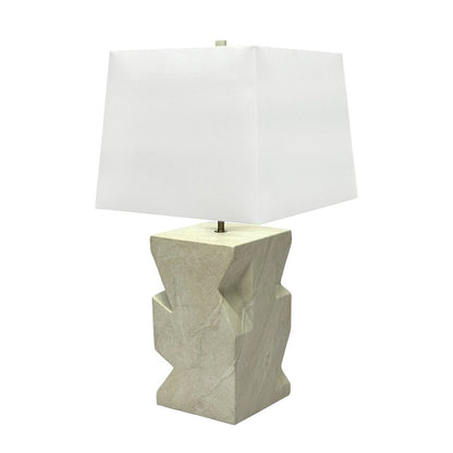 Geo - 27" Table Lamp - Sandstone Finish