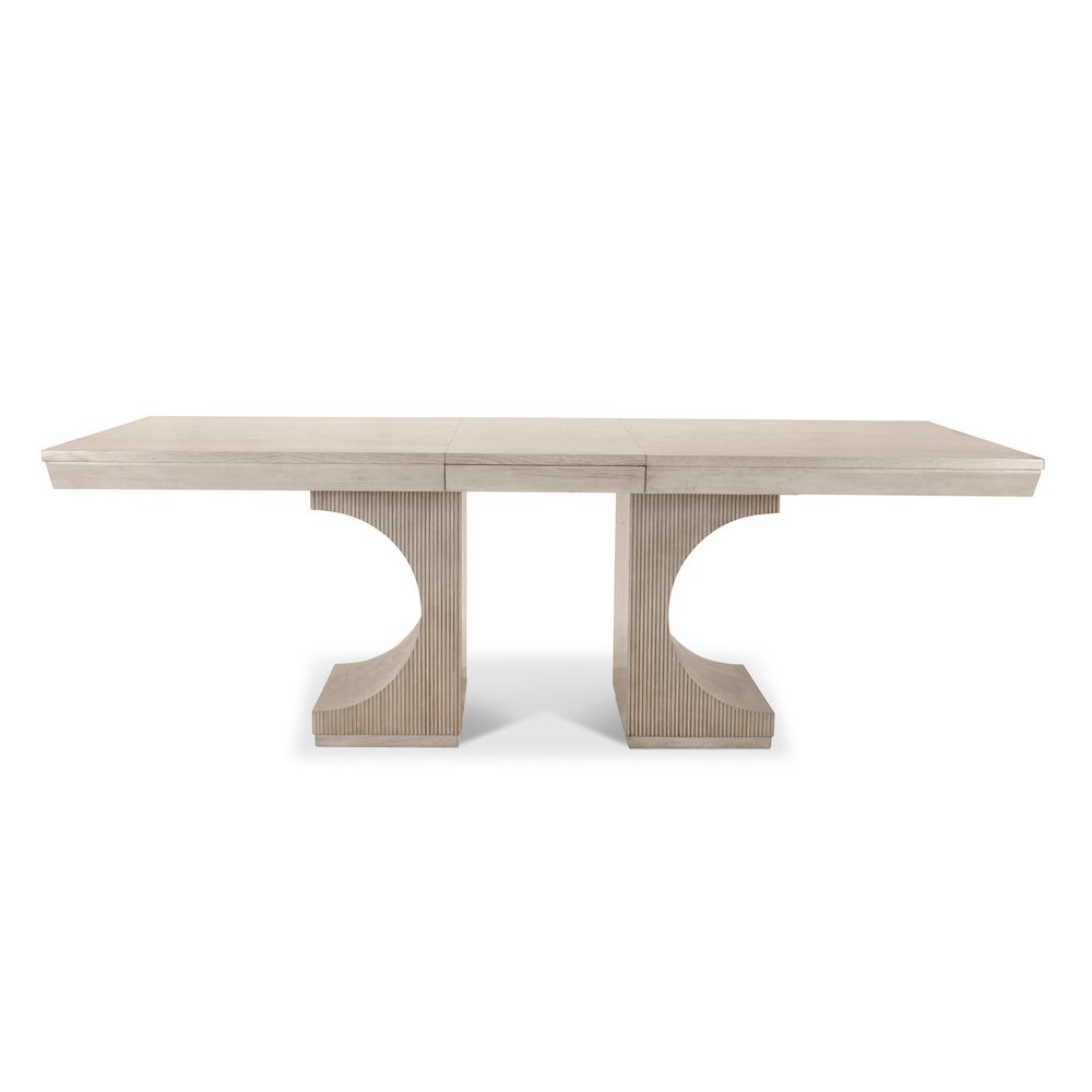 Manhattan Valley - Double Pedestal Dining Table with 18" Leaf (72"-90") - Dusty