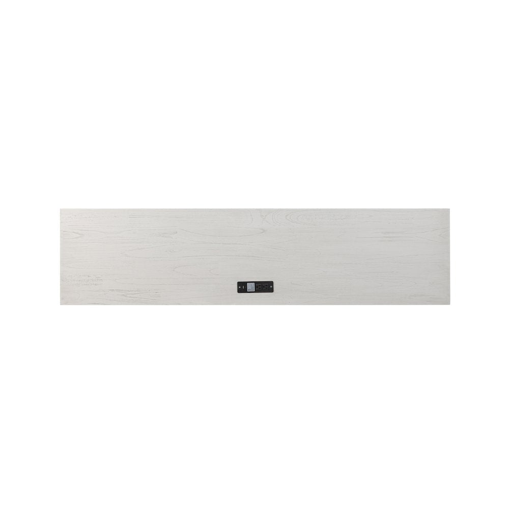 Surfside - 3-Drawer Console with Power Strip, USB-A and USB-C Port - Weathered