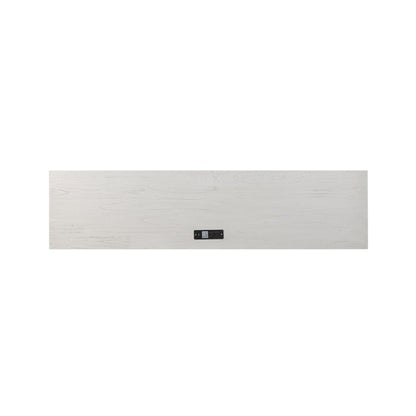 Surfside - 3-Drawer Console with Power Strip, USB-A and USB-C Port - Weathered