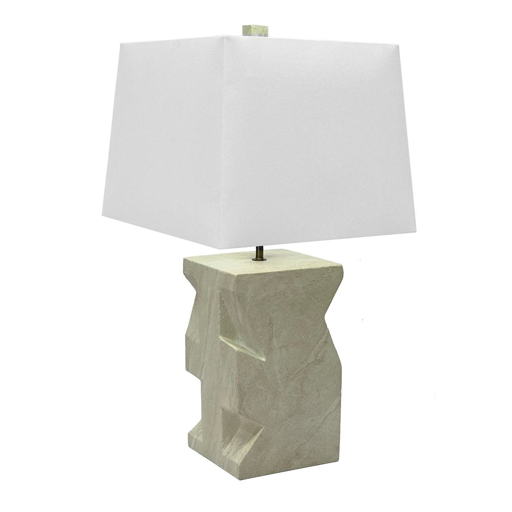 Geo - 27" Table Lamp - Sandstone Finish