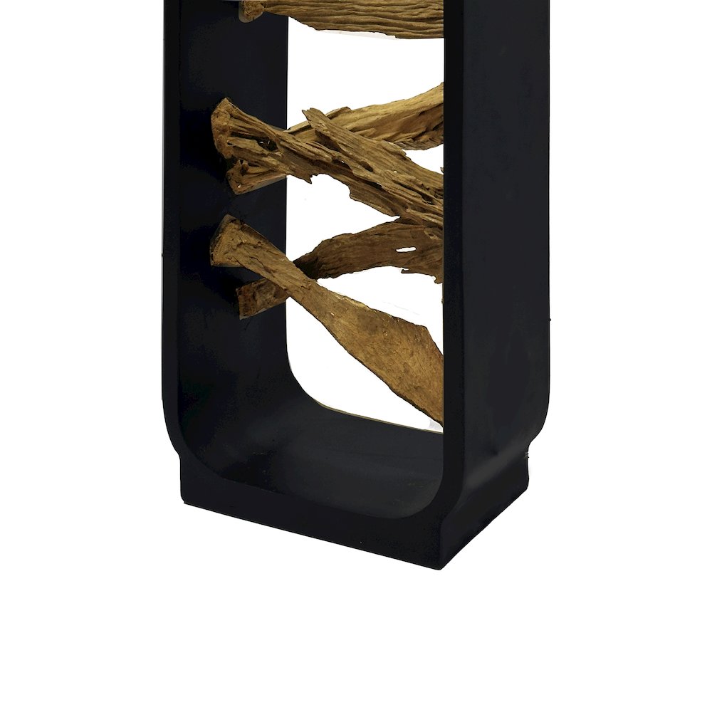 Drift - 63" Floor Lamp - Driftwood and Black Finish