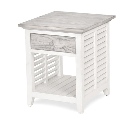 Islamorada - End Table - Dapple Grey and Blanc Finish