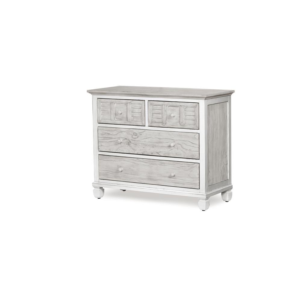 Islamorada - 4 Drawer Chest - Dapple Grey and Blanc Finish