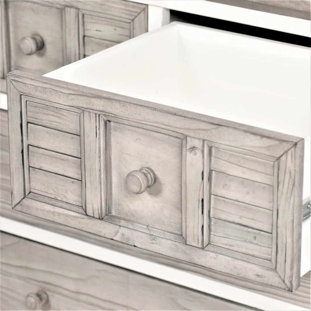 Islamorada - 4 Drawer Chest - Dapple Grey and Blanc Finish