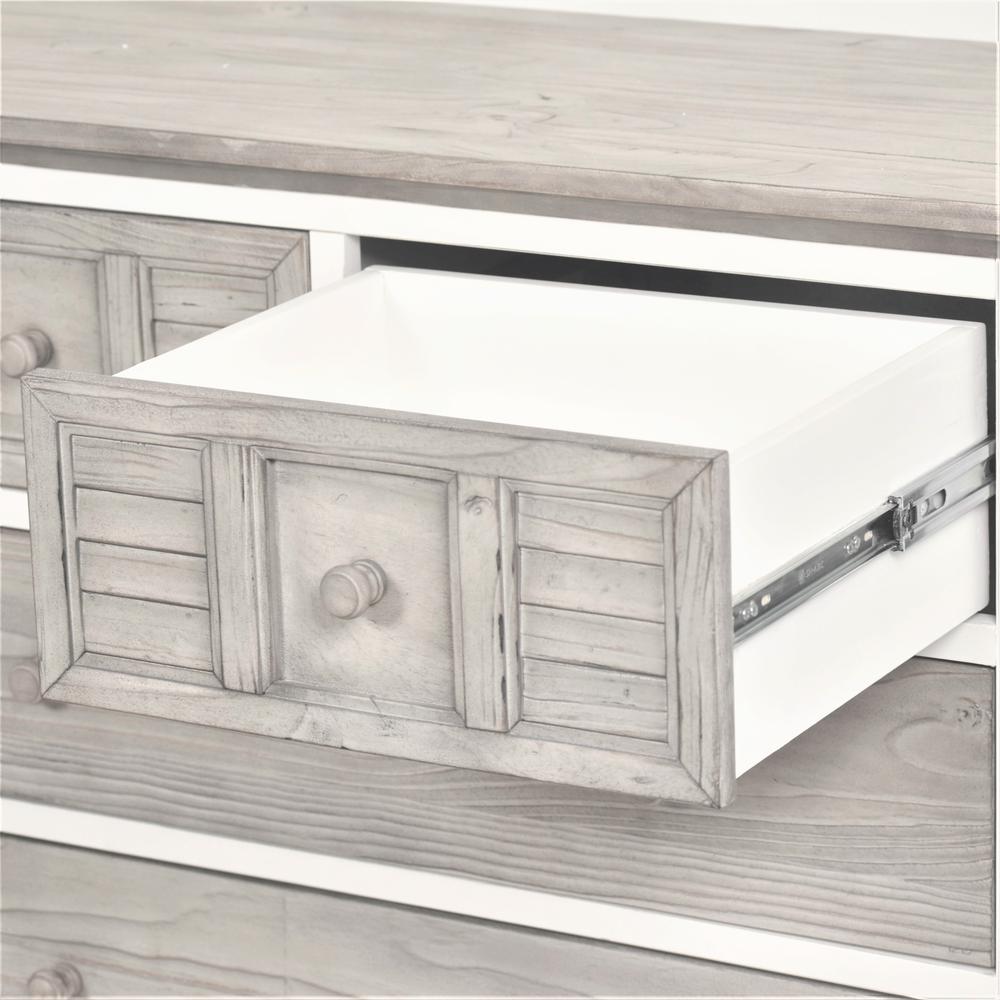 Islamorada - 4 Drawer Chest - Dapple Grey and Blanc Finish