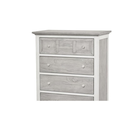 Islamorada - 5 Drawer Chest - Dapple Grey and Blanc Finish