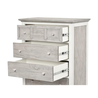 Islamorada - 5 Drawer Chest - Dapple Grey and Blanc Finish