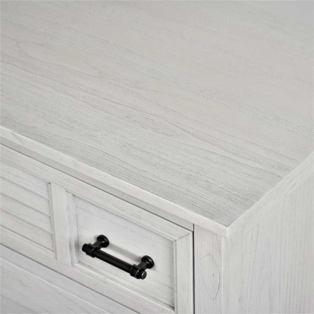Surfside - 5 Drawer Chest - Weathered White Finish