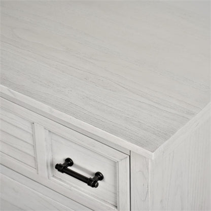 Surfside - 5 Drawer Chest - Weathered White Finish