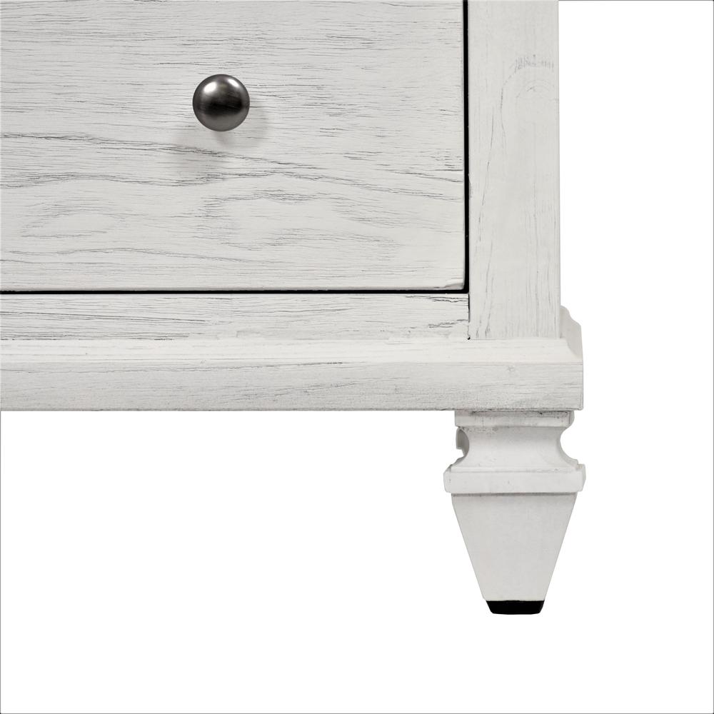Surfside - 5 Drawer Chest - Weathered White Finish