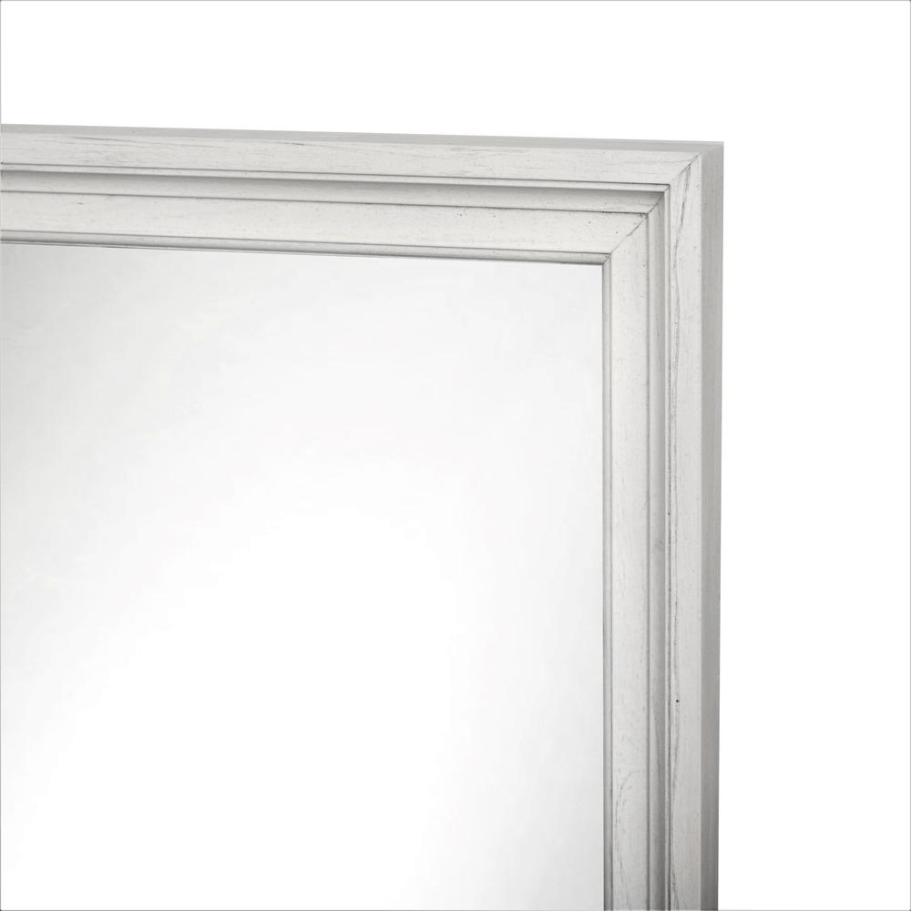 Surfside - Rectangular Dresser Mirror - Weathered White Finish