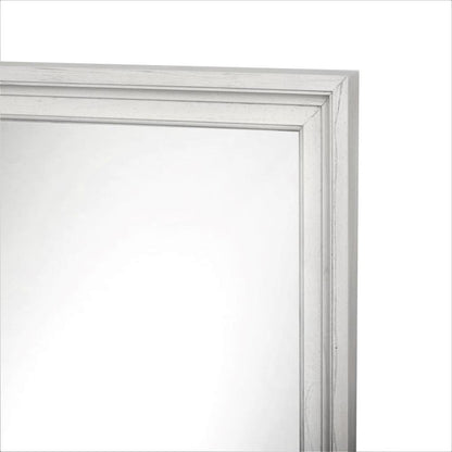 Surfside - Rectangular Dresser Mirror - Weathered White Finish