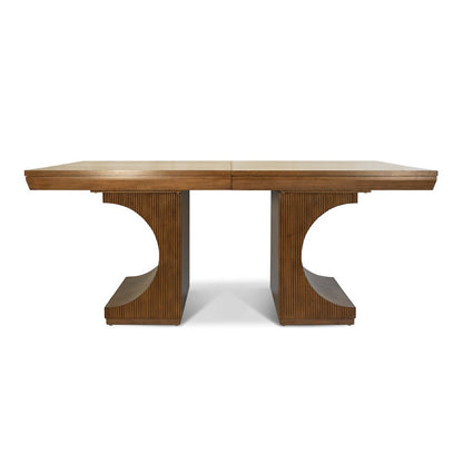 Manhattan Valley - Double Pedestal Dining Table with 18" Leaf (72"-90")