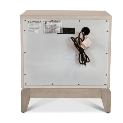 Manhattan Valley - 3 Drawer Nightstand with Power Strip, USB-A and USB-C Port