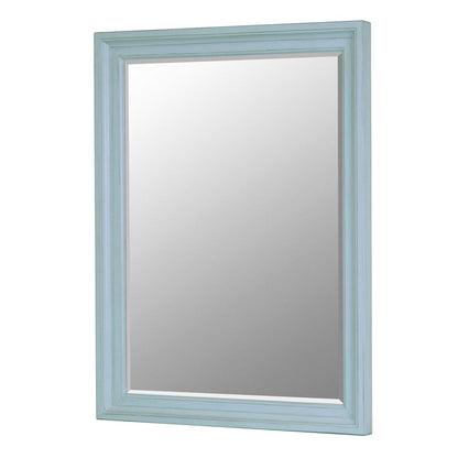 Monaco - Rectangular Beveled Dresser Mirror - Bleu Finish