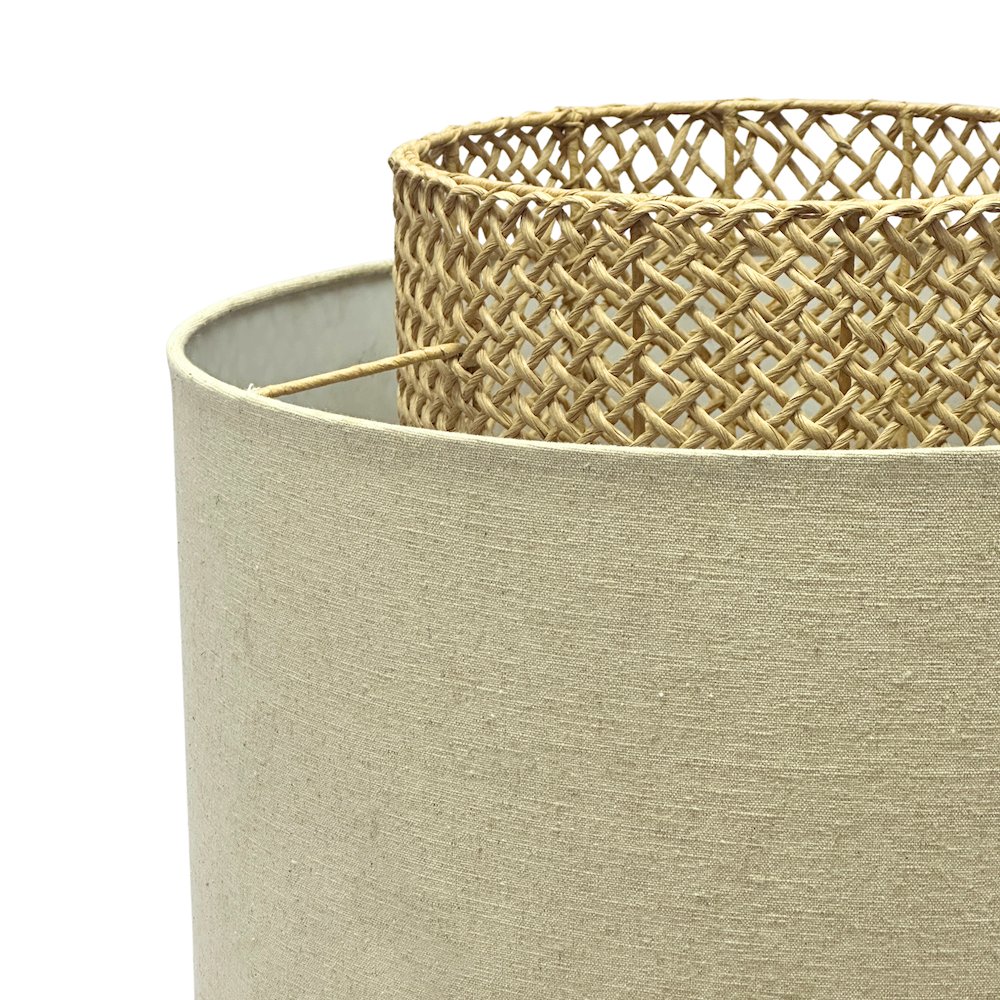 Bali - 25" Table Lamp - Natural Rattan Finish