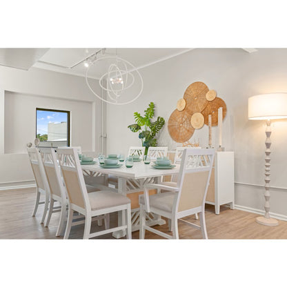 Miramar - Extendable Trestle Dining Table with Self Storing Leaf (78"-96")