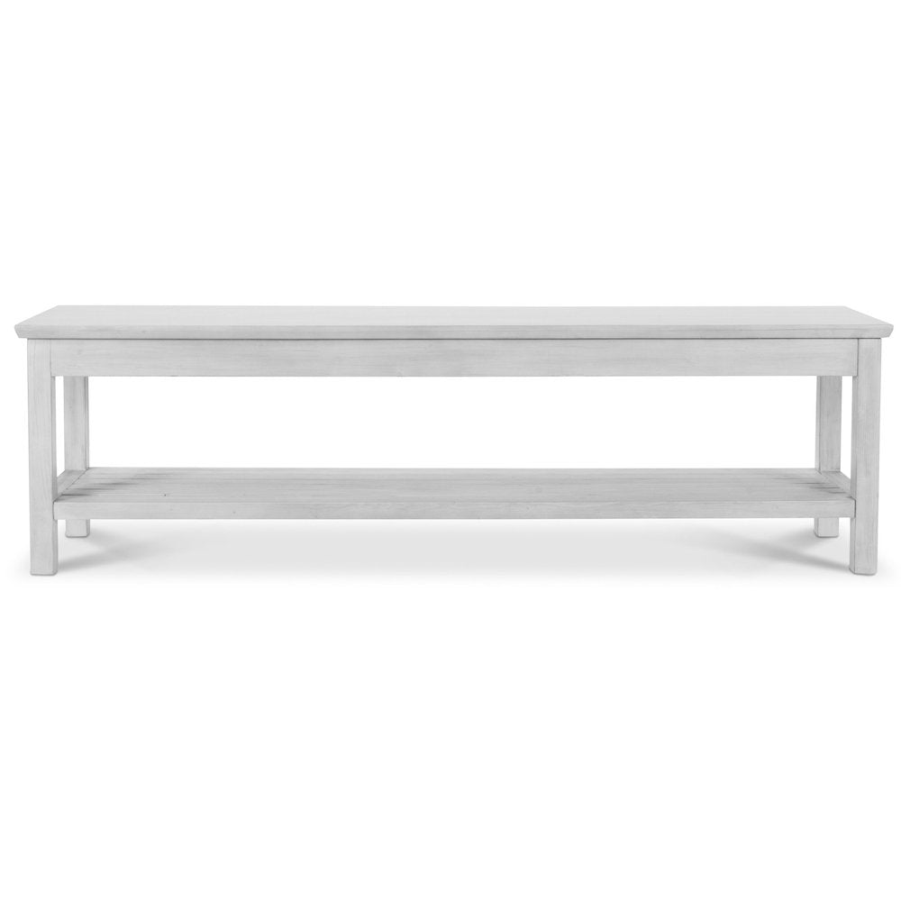 Geneva - Bench - Distressed White Finish