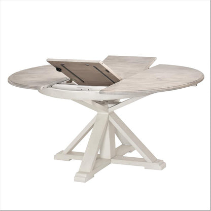 Islamorada - 45" Round Dining Table with 18" Butterfly Leaf Extension - Dapple