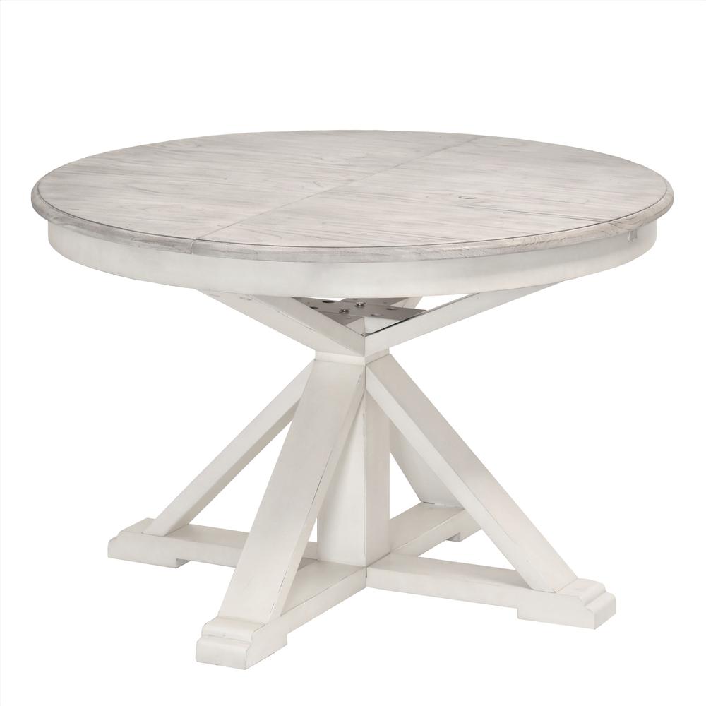 Islamorada - 45" Round Dining Table with 18" Butterfly Leaf Extension - Dapple