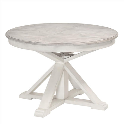 Islamorada - 45" Round Dining Table with 18" Butterfly Leaf Extension - Dapple