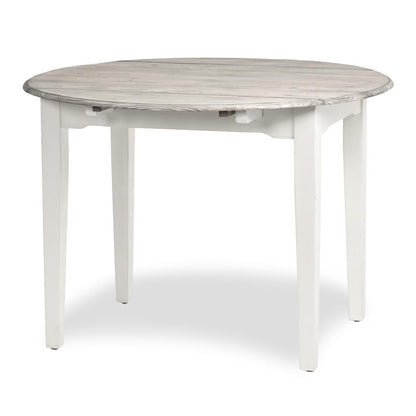 Islamorada - 42" Drop Leaf Dining Table - Dapple Grey and Blanc Finish