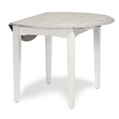 Islamorada - 42" Drop Leaf Dining Table - Dapple Grey and Blanc Finish