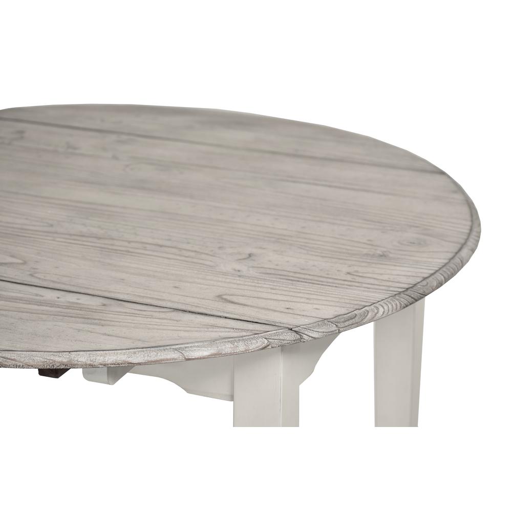 Islamorada - 42" Drop Leaf Dining Table - Dapple Grey and Blanc Finish