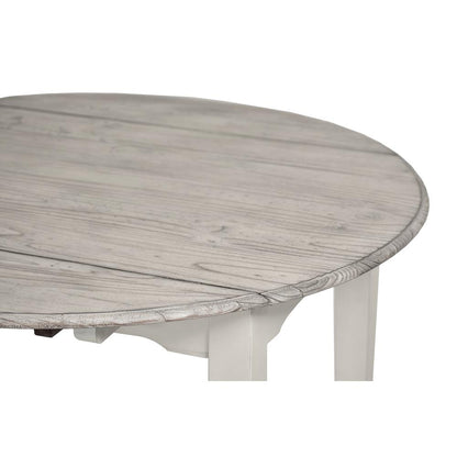 Islamorada - 42" Drop Leaf Dining Table - Dapple Grey and Blanc Finish