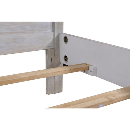 Geneva - Panel Bed - King - Distressed White Finish