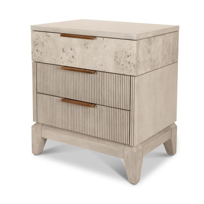 Manhattan Valley - 3 Drawer Nightstand with Power Strip, USB-A and USB-C Port