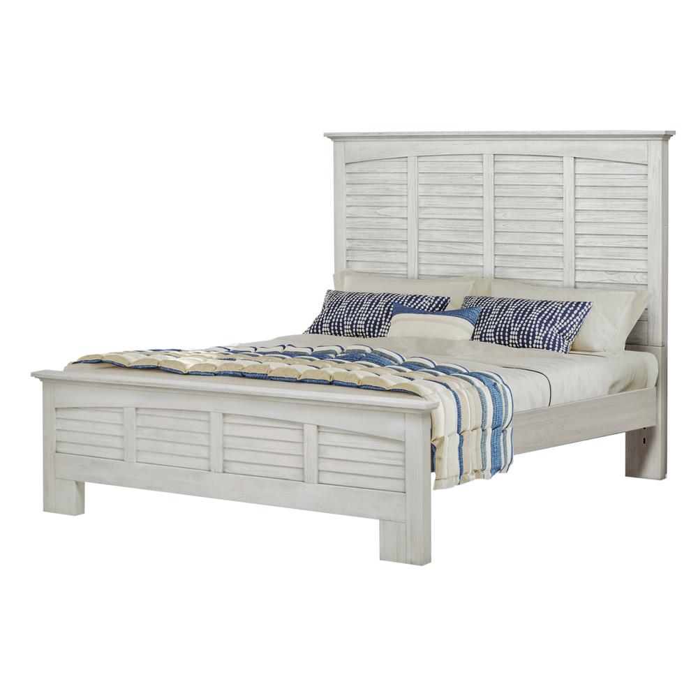 Surfside - Headboard - King - Weathered White Finish