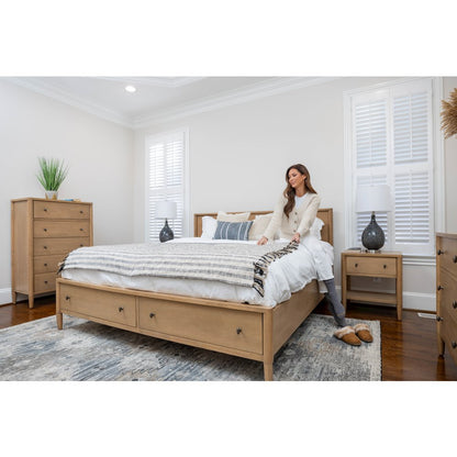 Chatham - Storage Bed - Queen - Warm Maple Finish