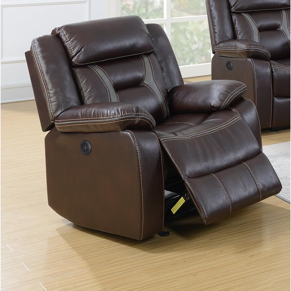 Power Recliner-Chocolate