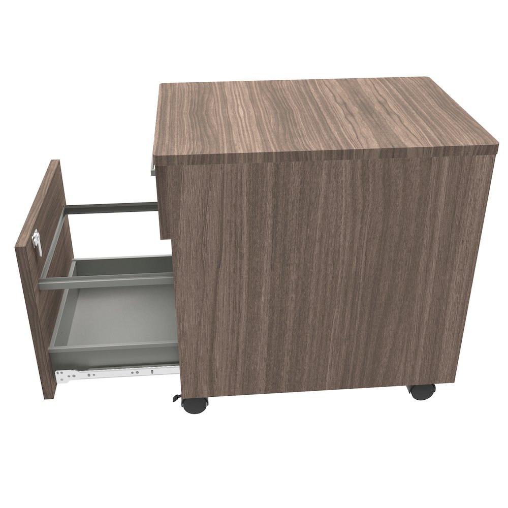 Laminate Moblie Pedestal File, Walnut