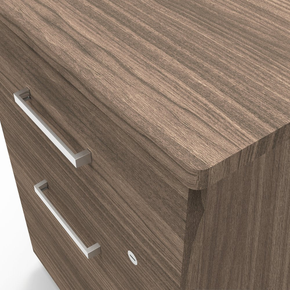 Laminate Moblie Pedestal File, Walnut