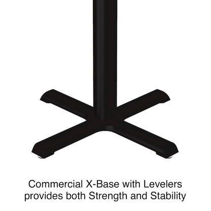Bar Stool/Standing Height Deluxe High-Pressure Café and Breakroom Table 24x24