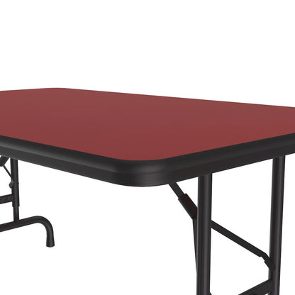 Adjustable Height High Pressure Top Folding Table 30x48"