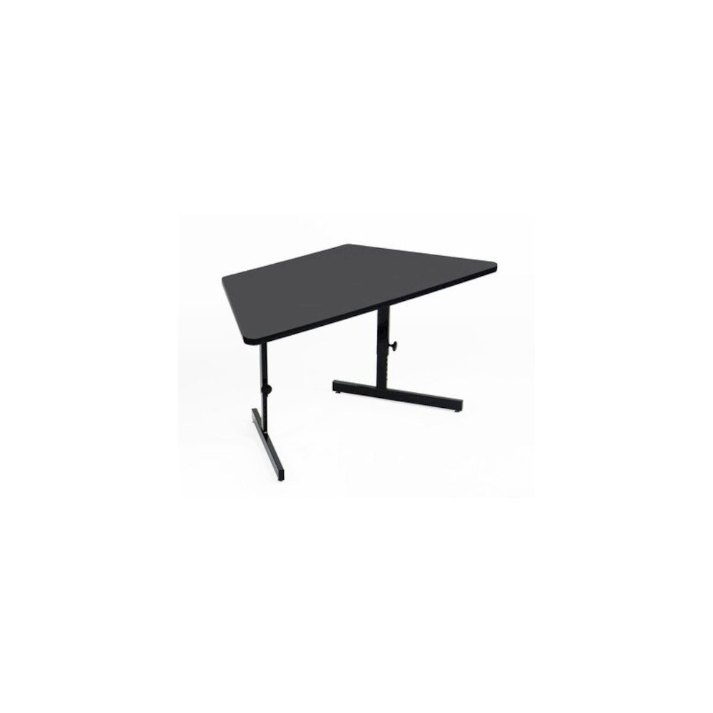 Adjustable Height High-Pressure Top Trapezoid Computer/Student Desk 30x60