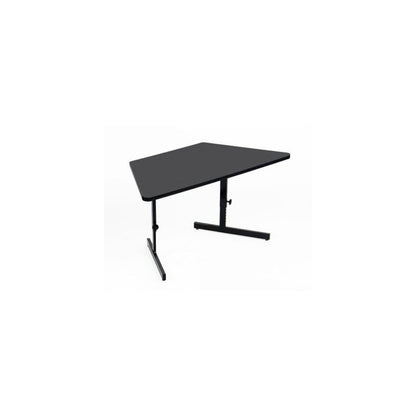 Adjustable Height High-Pressure Top Trapezoid Computer/Student Desk 30x60