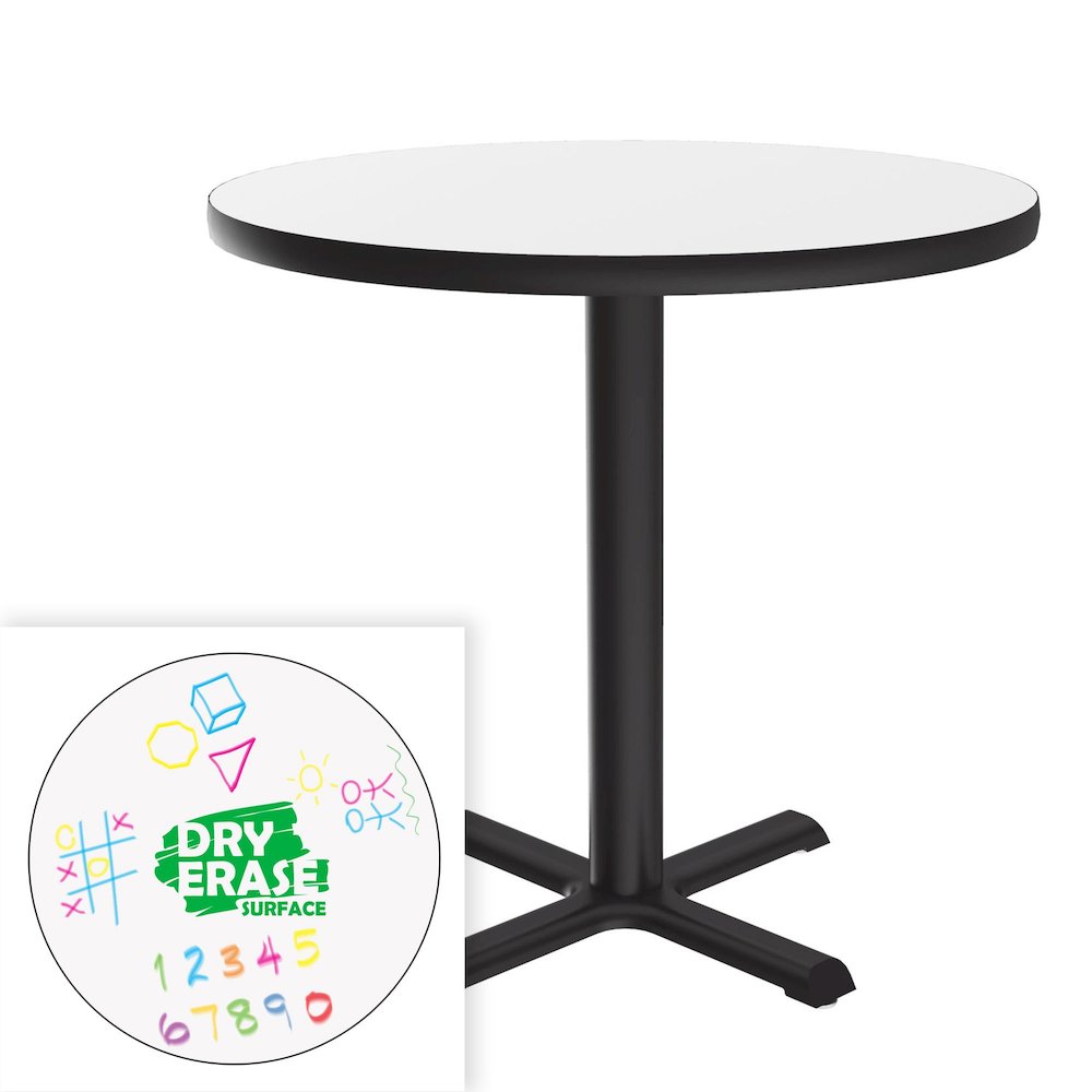 Markerboard-Dry Erase Table Height Café and Breakroom Table 48x48